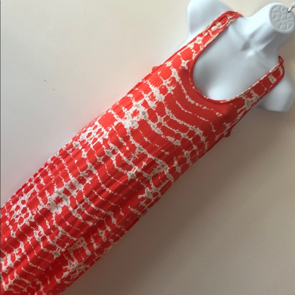 Loveappella orange tie dye maxi dress